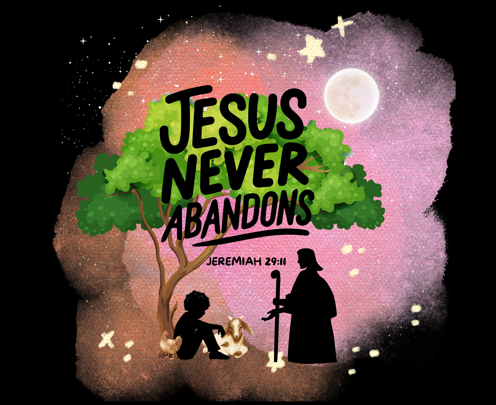 Jesus Never Abandons — Brand Mark & Logo Design